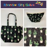 Large Tote Bag - Cactus Large Tote Bag - Cactus